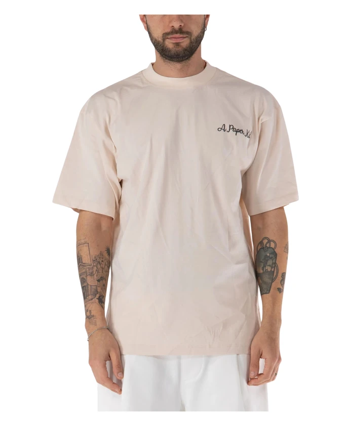 

Современная футболка с графическим принтом A Paper Kid, бежевый