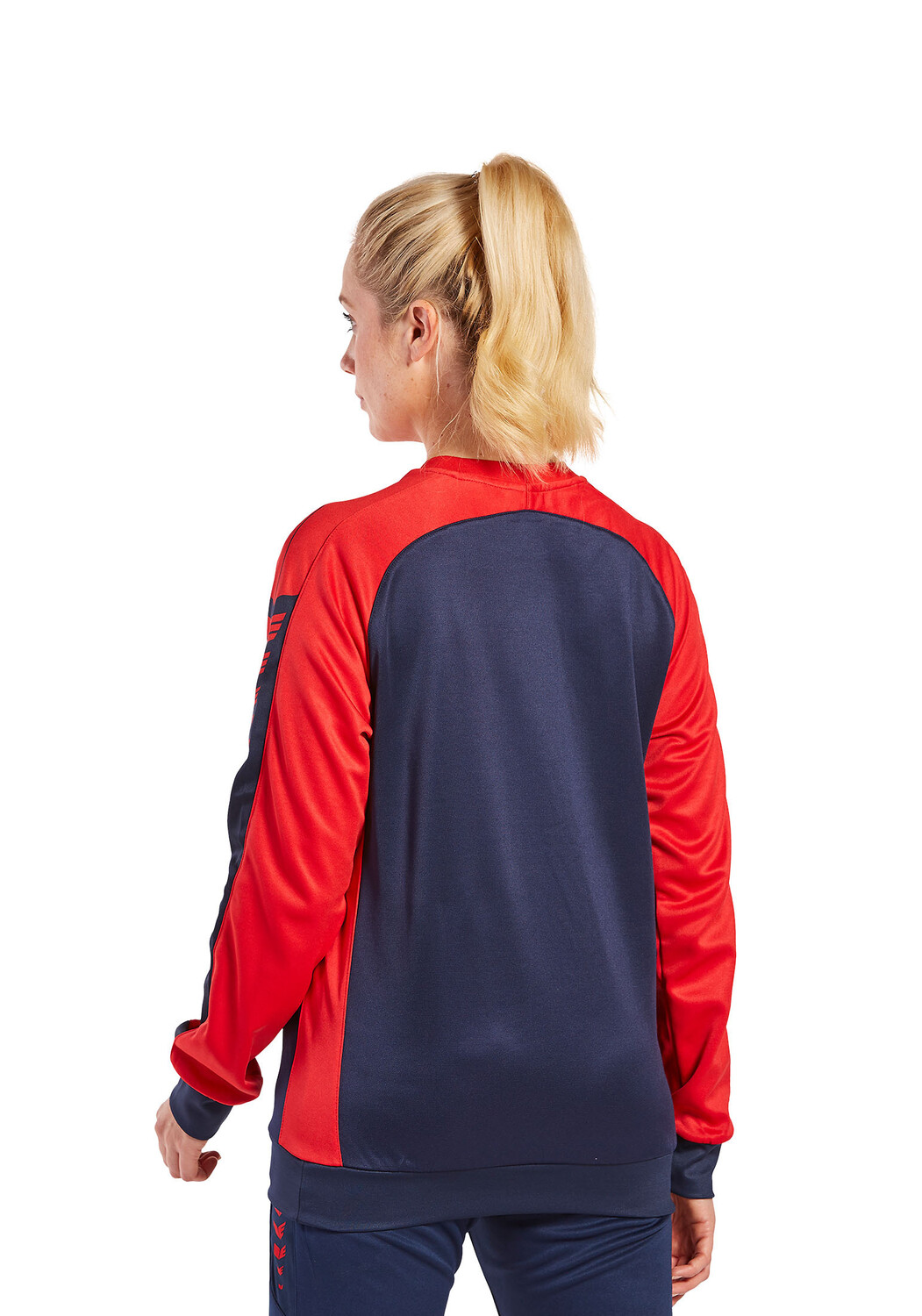 Спортивная футболка erima Six Wings Sweatshirt, цвет new navy/rot — фото 4