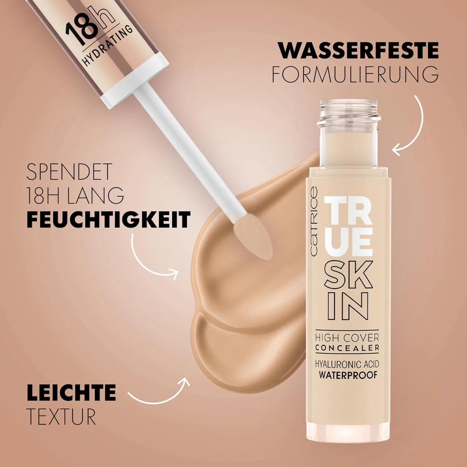Увлажняющий консилер «True Skin High Cover» от Catrice, оттенок 002 Nude Catrice, 002 Neutral Ivory — фото 4