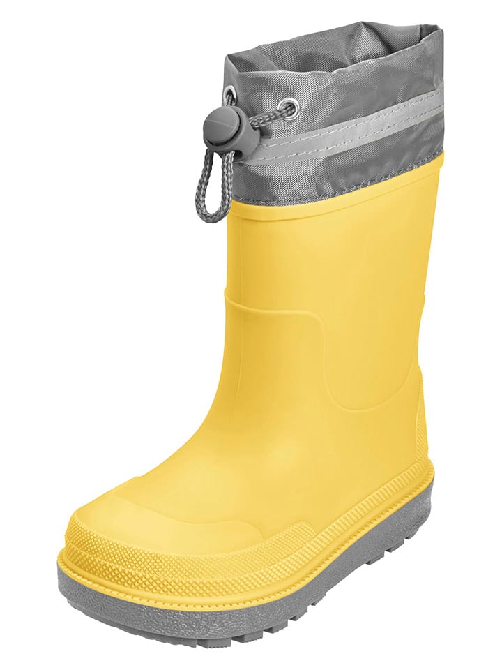 

Playshoes Желто-серые резиновые сапоги