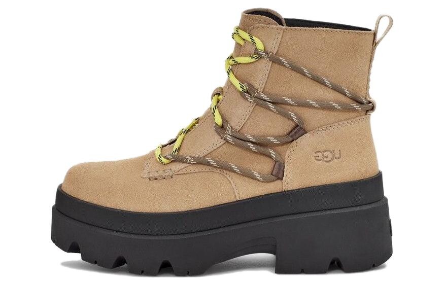 Ботинки UGG Brisbane на шнуровке, коричневый