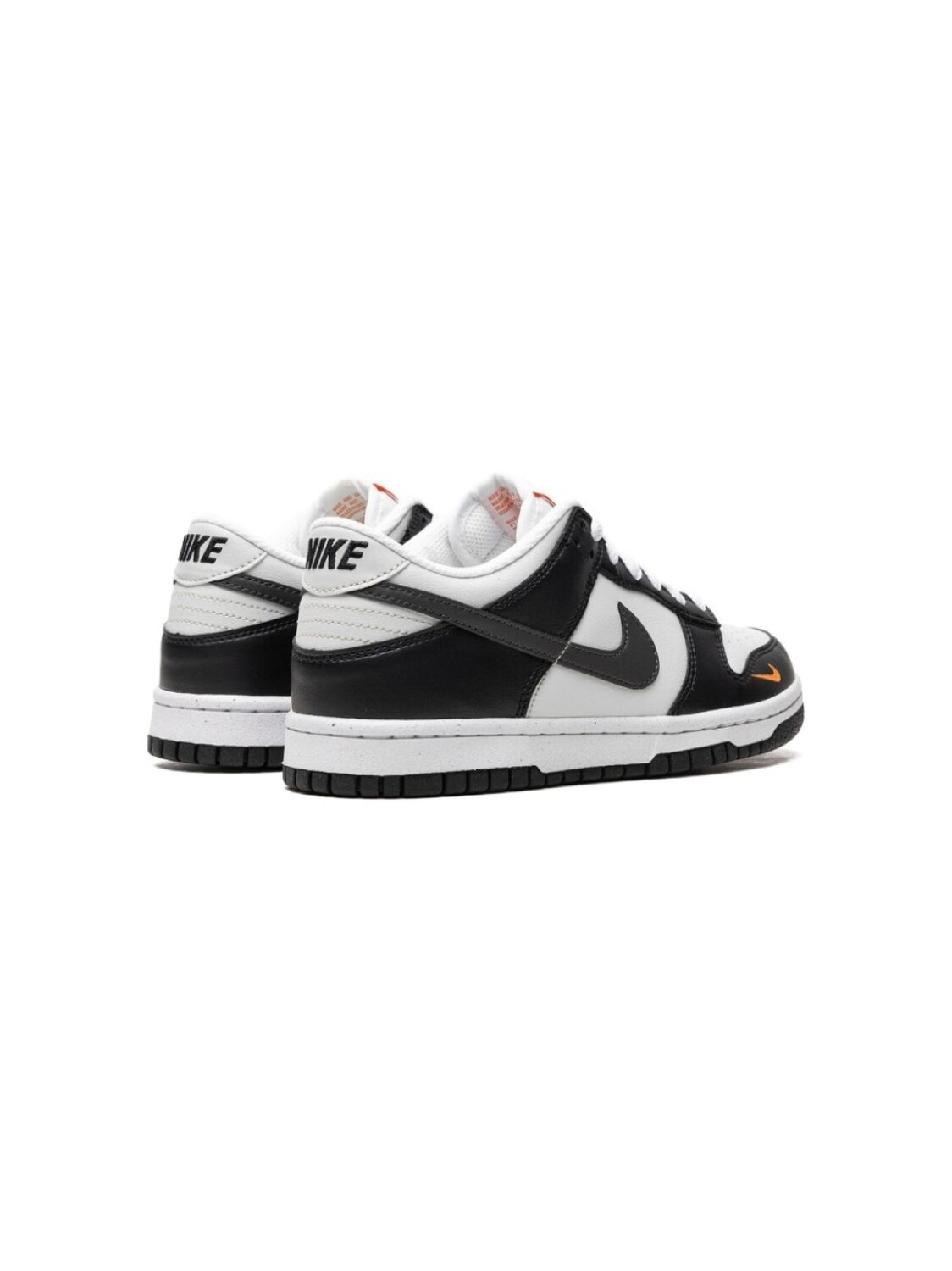Кроссовки Dunk Low Next Nature Black Bright Mandarin Nike Kids, черный — фото 3