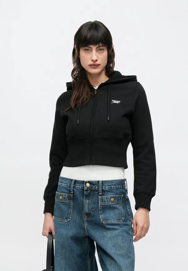 

Толстовка с застежкой-молнией script zip thru zipup Tommy Jeans, Black, Черный, Толстовка с застежкой-молнией script zip thru zipup Tommy Jeans, Black