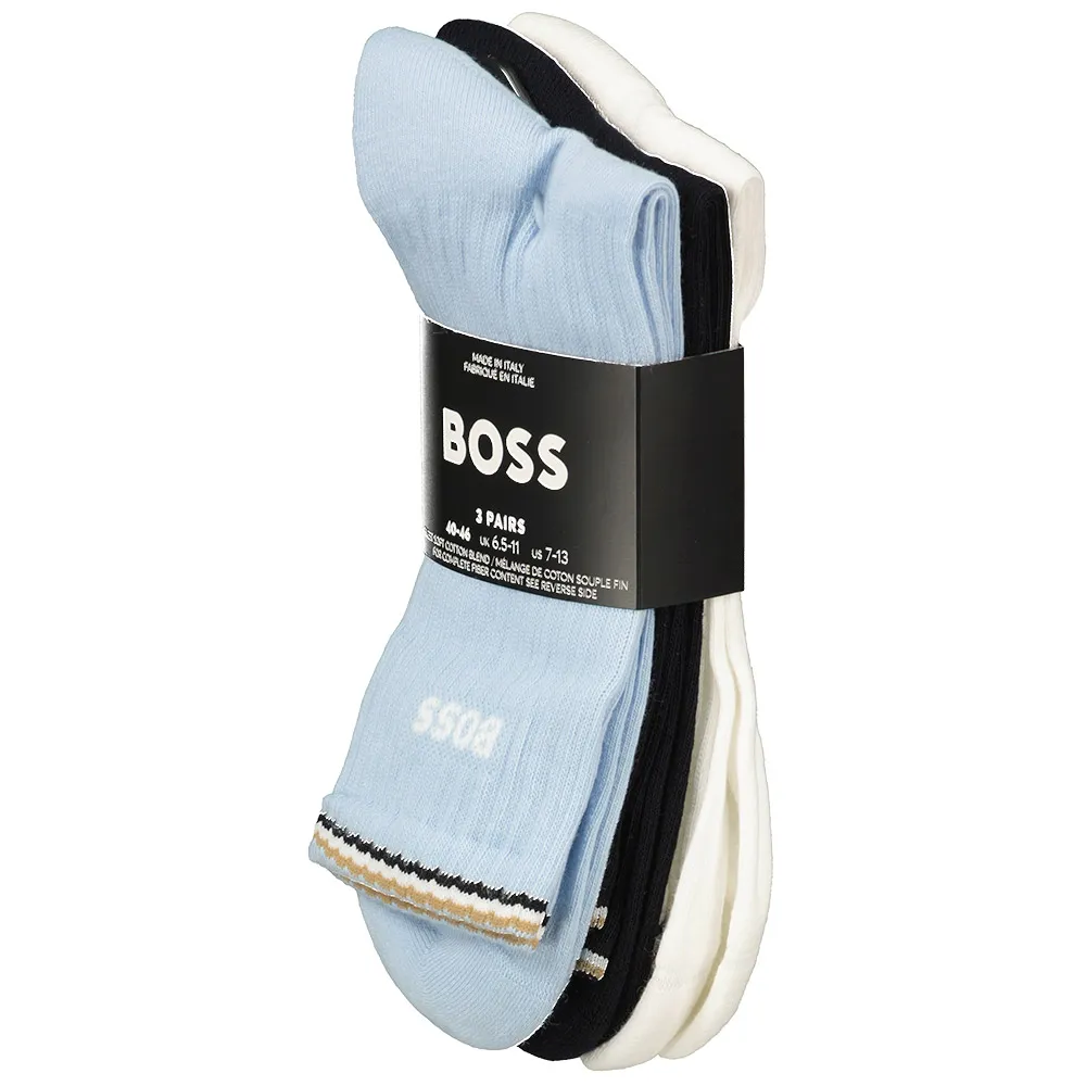 

Носки 3 шт BOSS Rib Stripe, разноцветный
