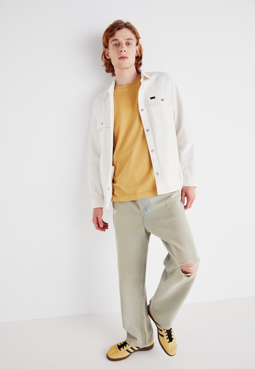 

Джинсовая куртка WORKWEAR OVERSHIRT Lee, кремовый