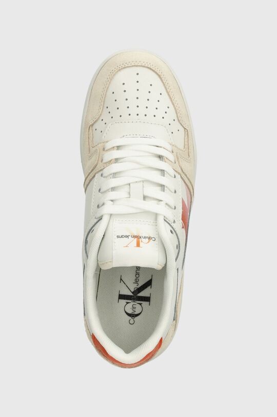 Кроссовки BASKET CUPSOLE LACE MIX NBS SAT Calvin Klein Jeans, белый — фото 4