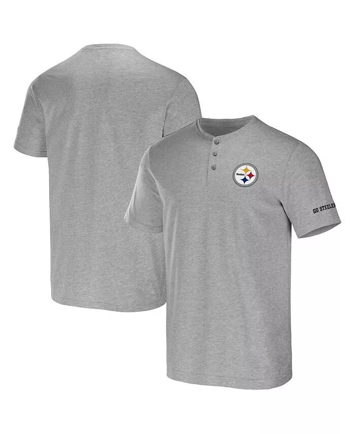 

Мужская коллекция NFL x Darius Rucker от Heather Gray Pittsburgh Steelers футболка Henley Fanatics