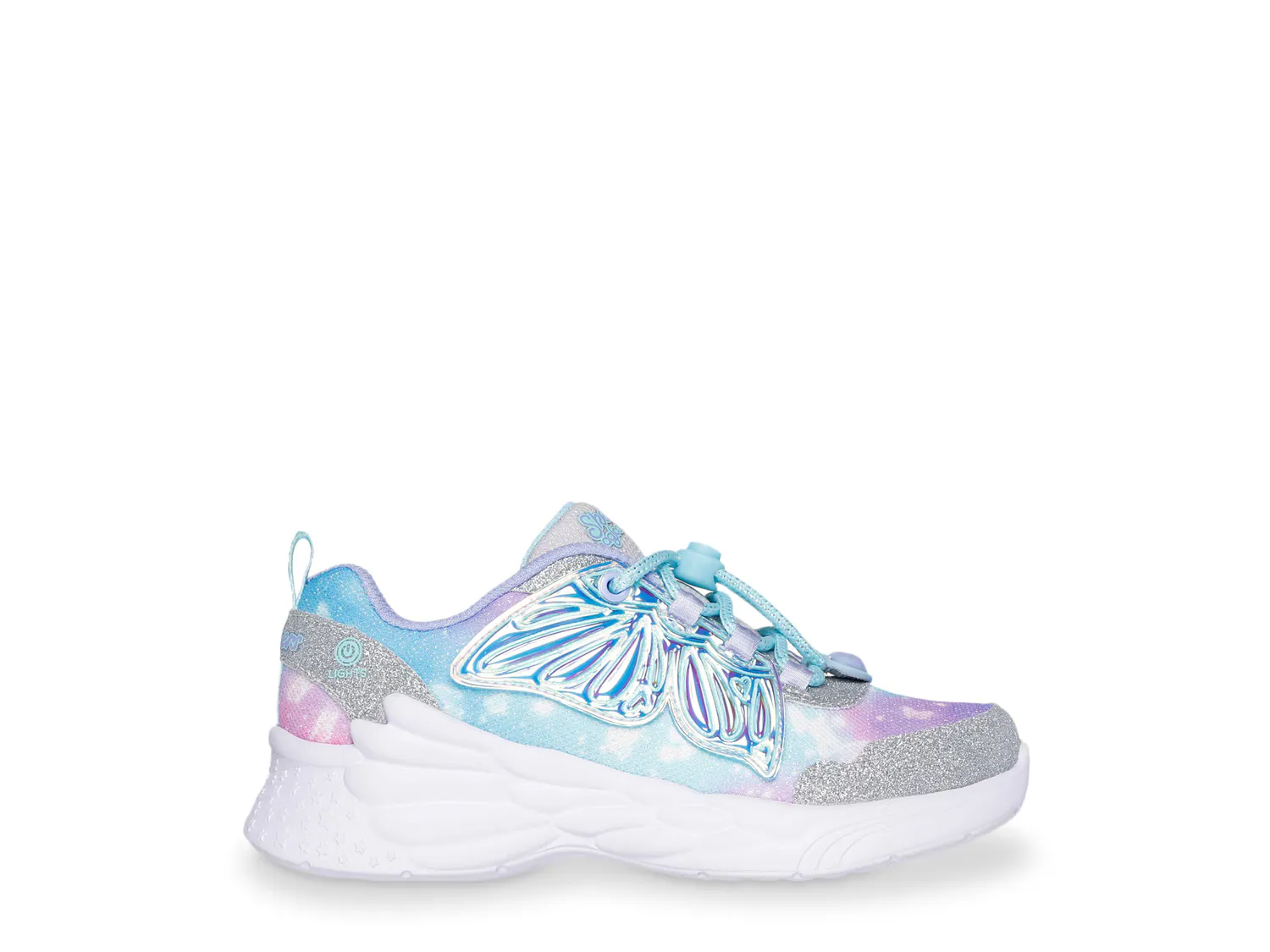 Кроссовки Dream Racer Wing Brights Sneaker Skechers, серебристый/синий — фото 4