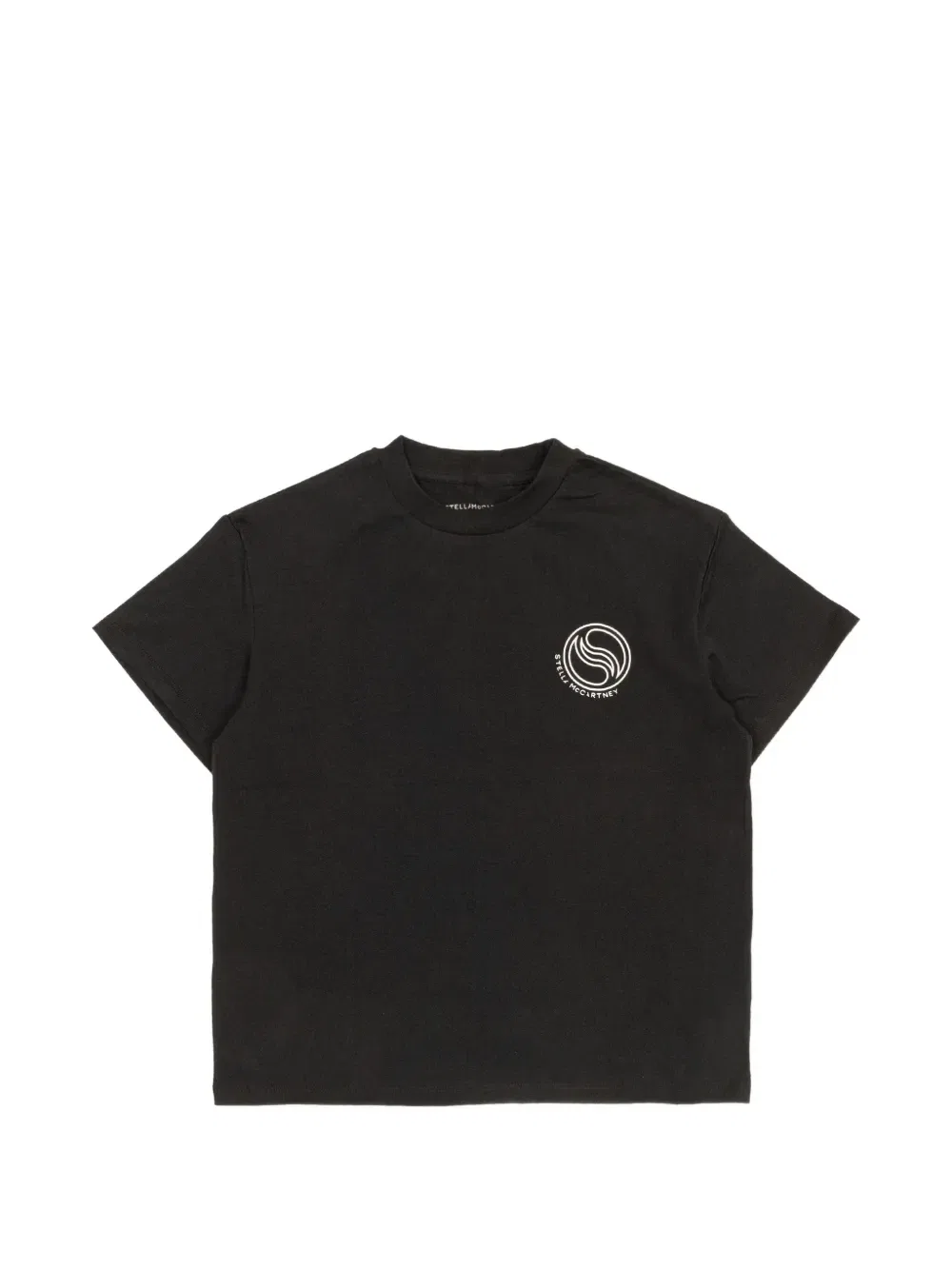 Футболка с логотипом Stella McCartney Kids, черный