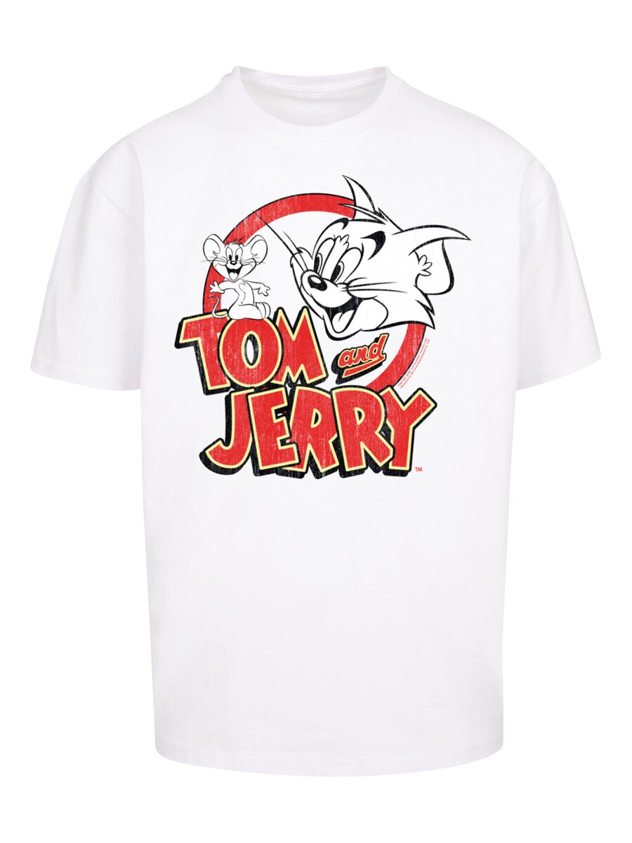 

Рубашка F4NT4STIC Tom And Jerry Distressed, белый