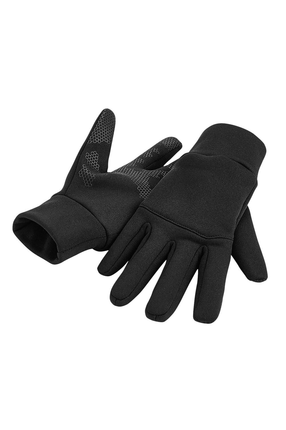 

Спортивные технические перчатки Softshell Beechfield, черный