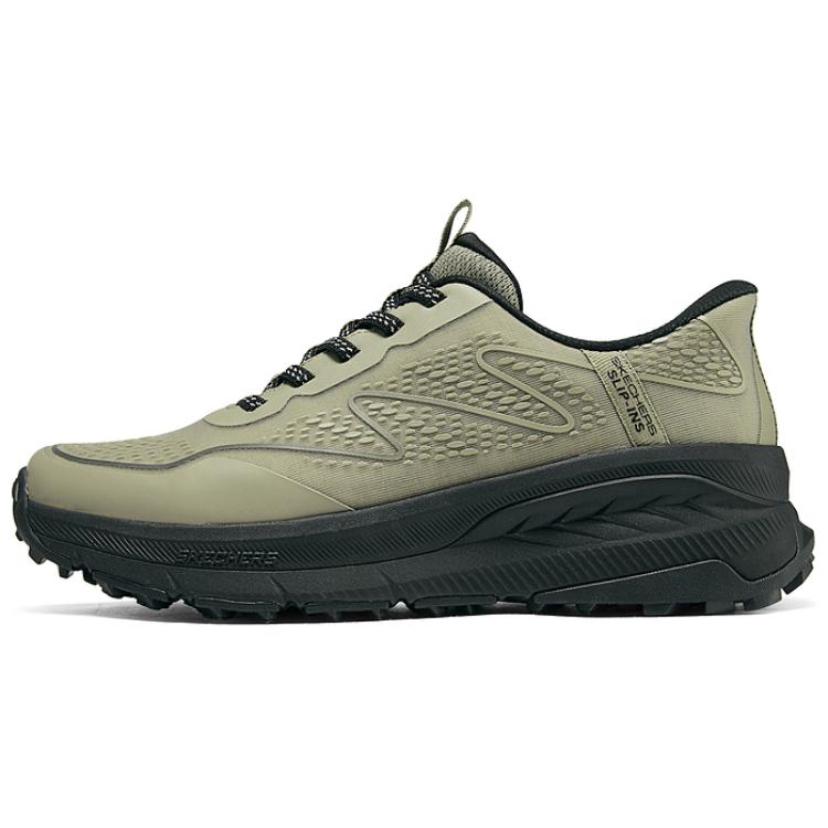 

Skechers Мужские износостойкие и легкие низкие повседневные туфли для активного отдыха, серо-коричневые