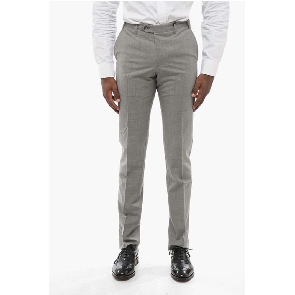 

CC COLLECTION Брюки из смесовой шерсти со шлевками для ремня Corneliani, Gray