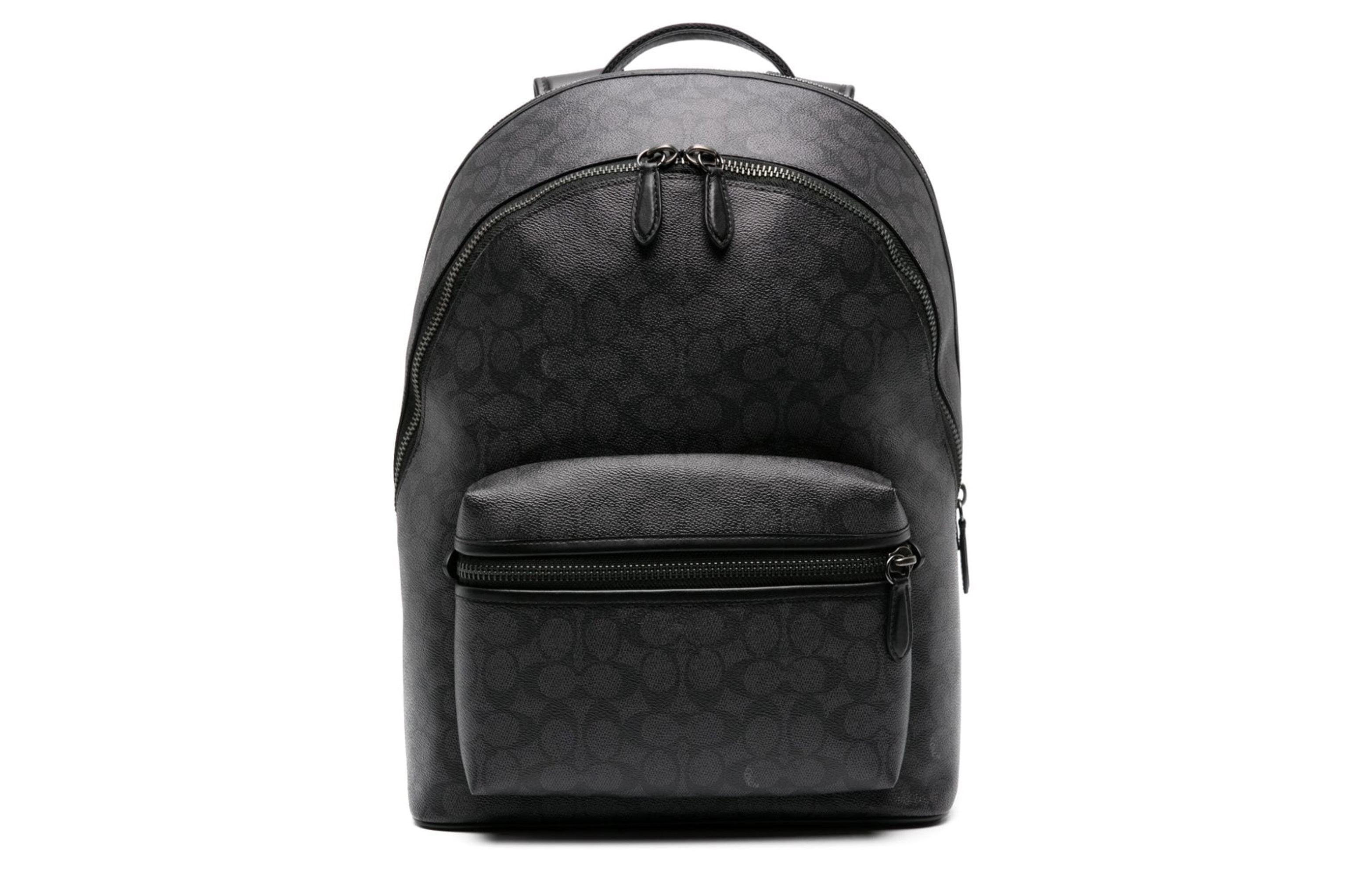 

COACH Искусственная кожа с покрытием из холста рюкзак мужской угольно-серый