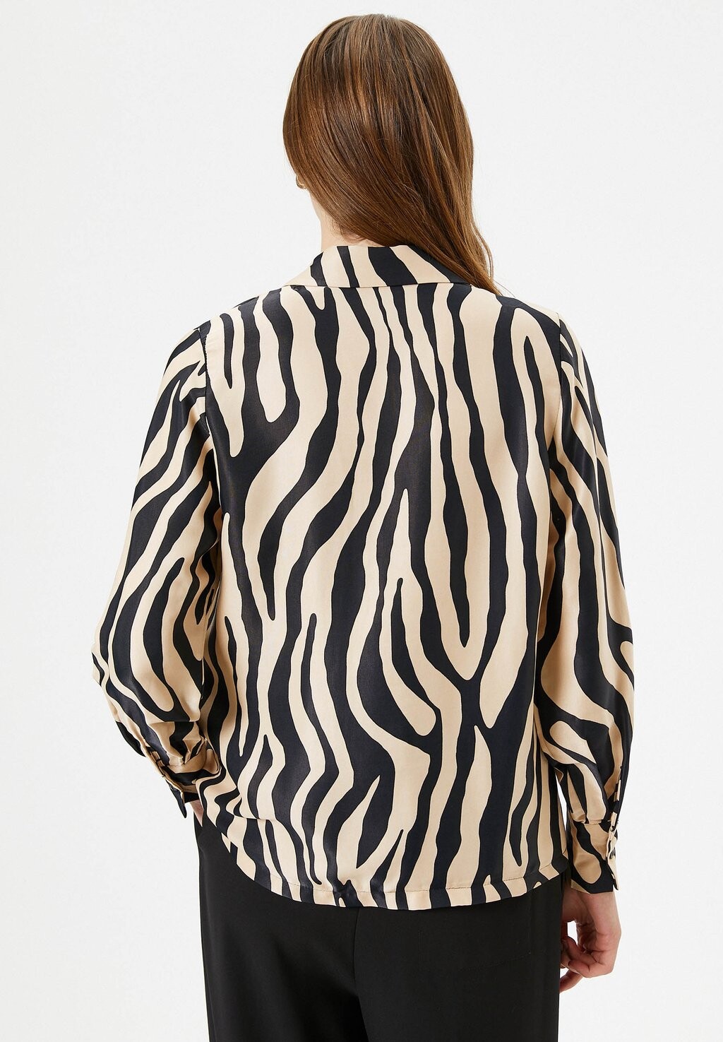 

Блузка на пуговицах PATTERNED BUTTONED CLASSIC NECK REGULAR FIT Koton, бежевый