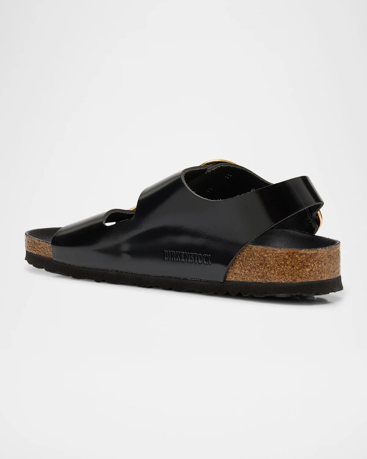 Кожаные босоножки Milano с ремешком на пятке и двойной пряжкой Birkenstock, черный — фото 2