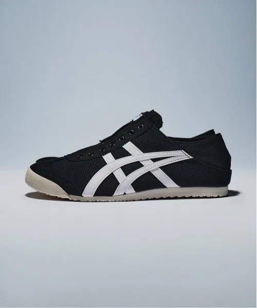 Унисекс слипоны Onitsuka Tiger MEXICO 66 PARATY чёрно-белые