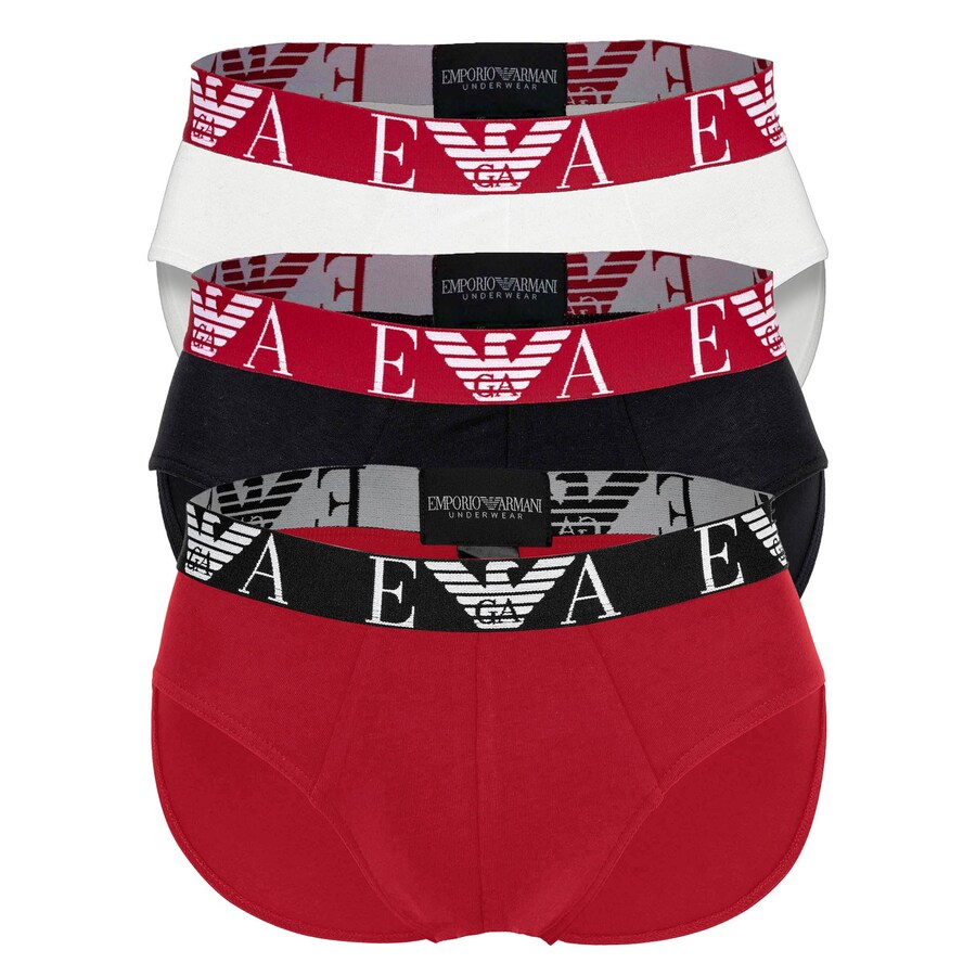 

Трусики Emporio Armani, цвет Red/Black/White