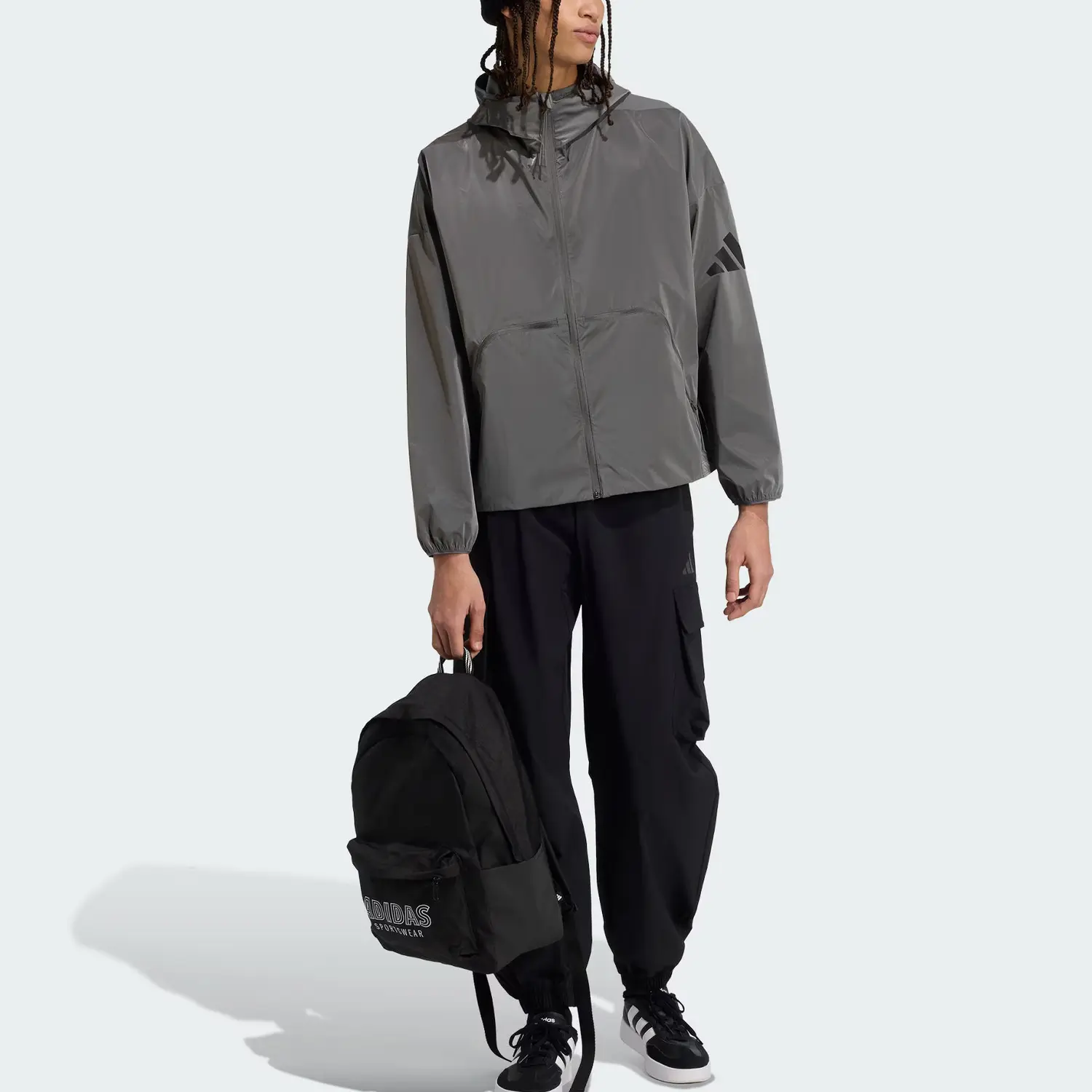 Брюки City Tech Windbreaker с доставкой для участников AdiClub Adidas, черный — фото 2