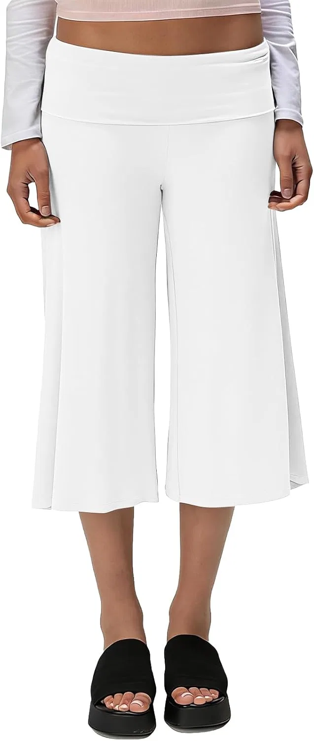 Капри для йоги Flare Wide Leg, белый
