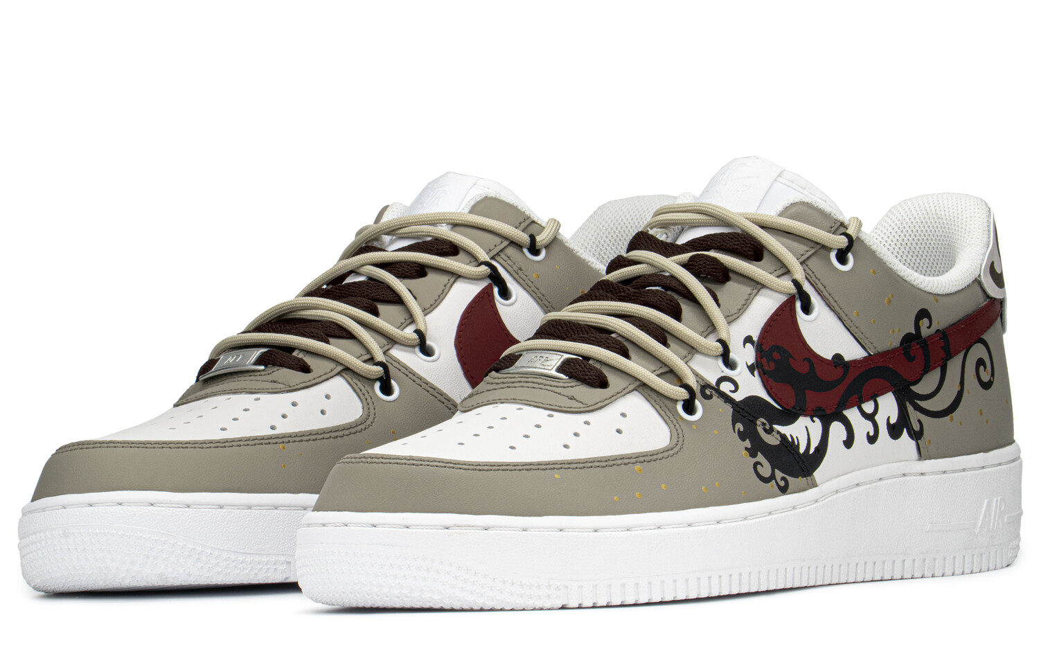 

Кроссовки Nike Air Force 1 Skateboard Shoes Men Low-Top White Gray/Brown