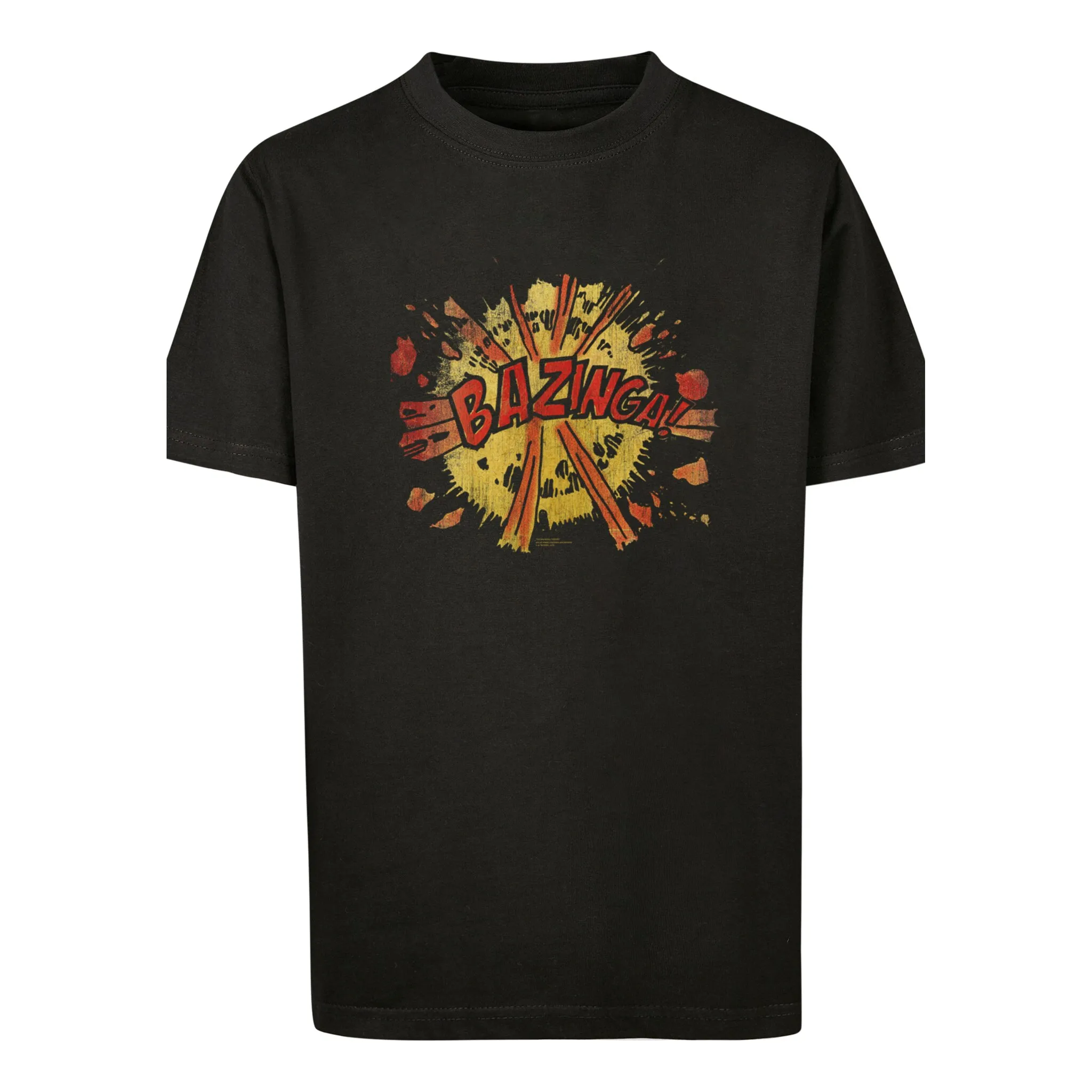 

Футболка F4NT4STIC «Теория большого взрыва, сериал Bazinga Explosion», унисекс для детей, товары премиум-класса, для мальчиков, девочек, с принтом, черный