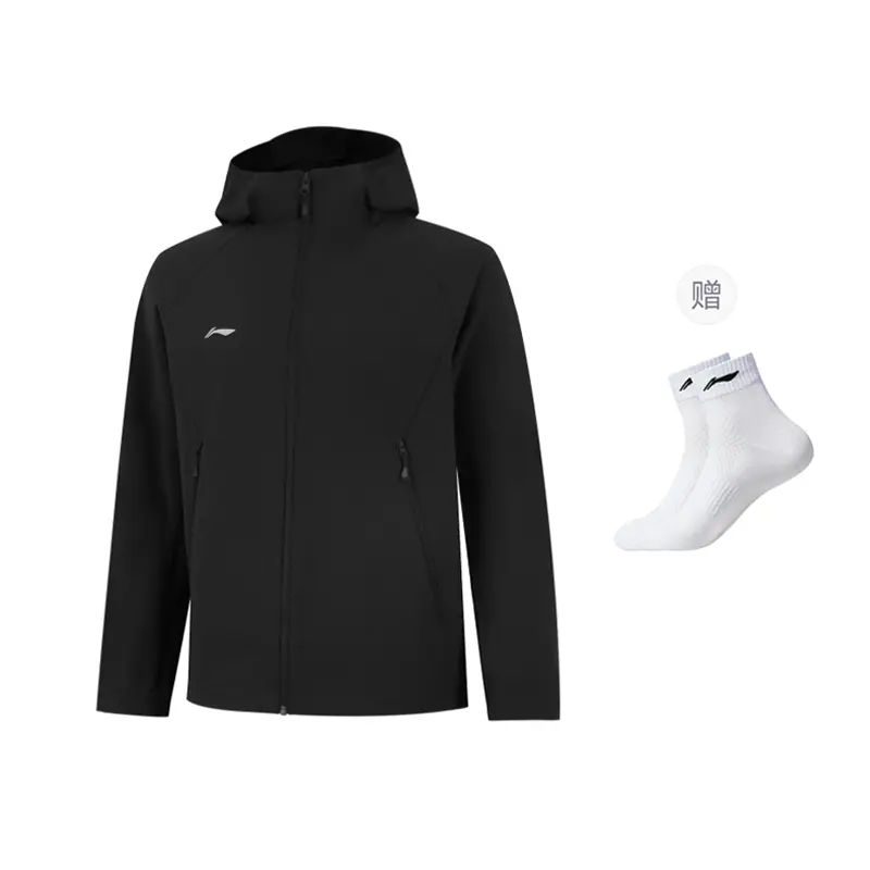

Тренчи Li Ning мужские с капюшоном, средней ценовой категории, другие, comes with li-ning socks 1 pack