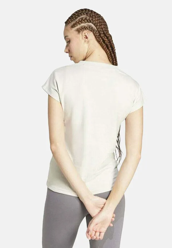 Базовая футболка essentials linear Adidas Performance, Alumina White — фото 2