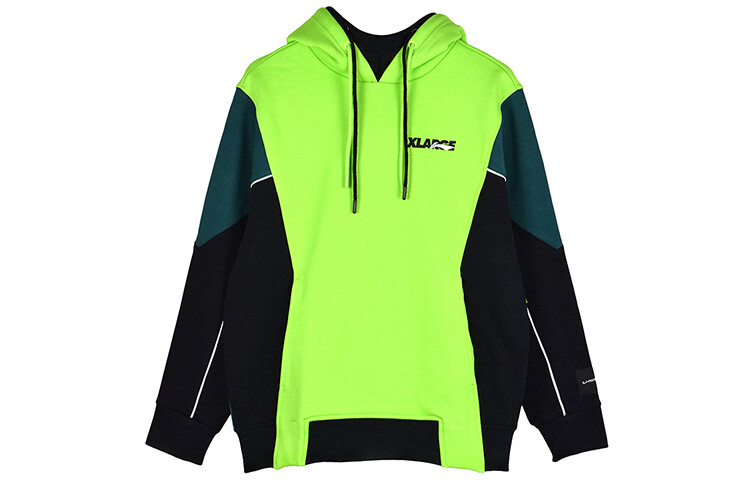 

Толстовка Xlarge X мужская черная/зеленая Lining, черный/зеленый
