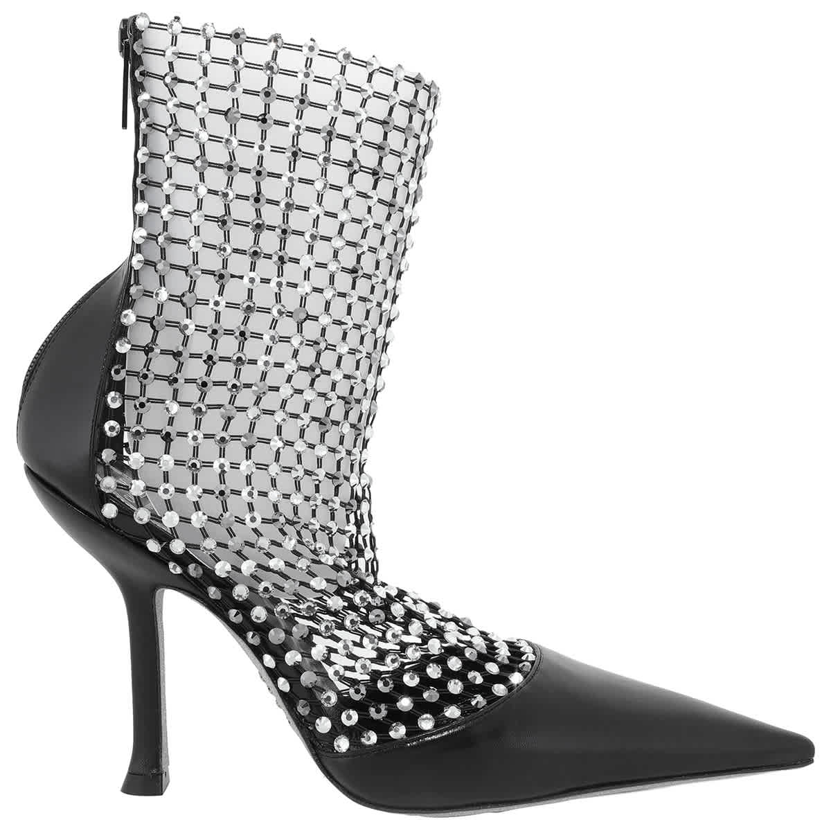 Ботильоны Rene Caovilla Galaxia Crystal Mesh Rene' Caovilla, черный