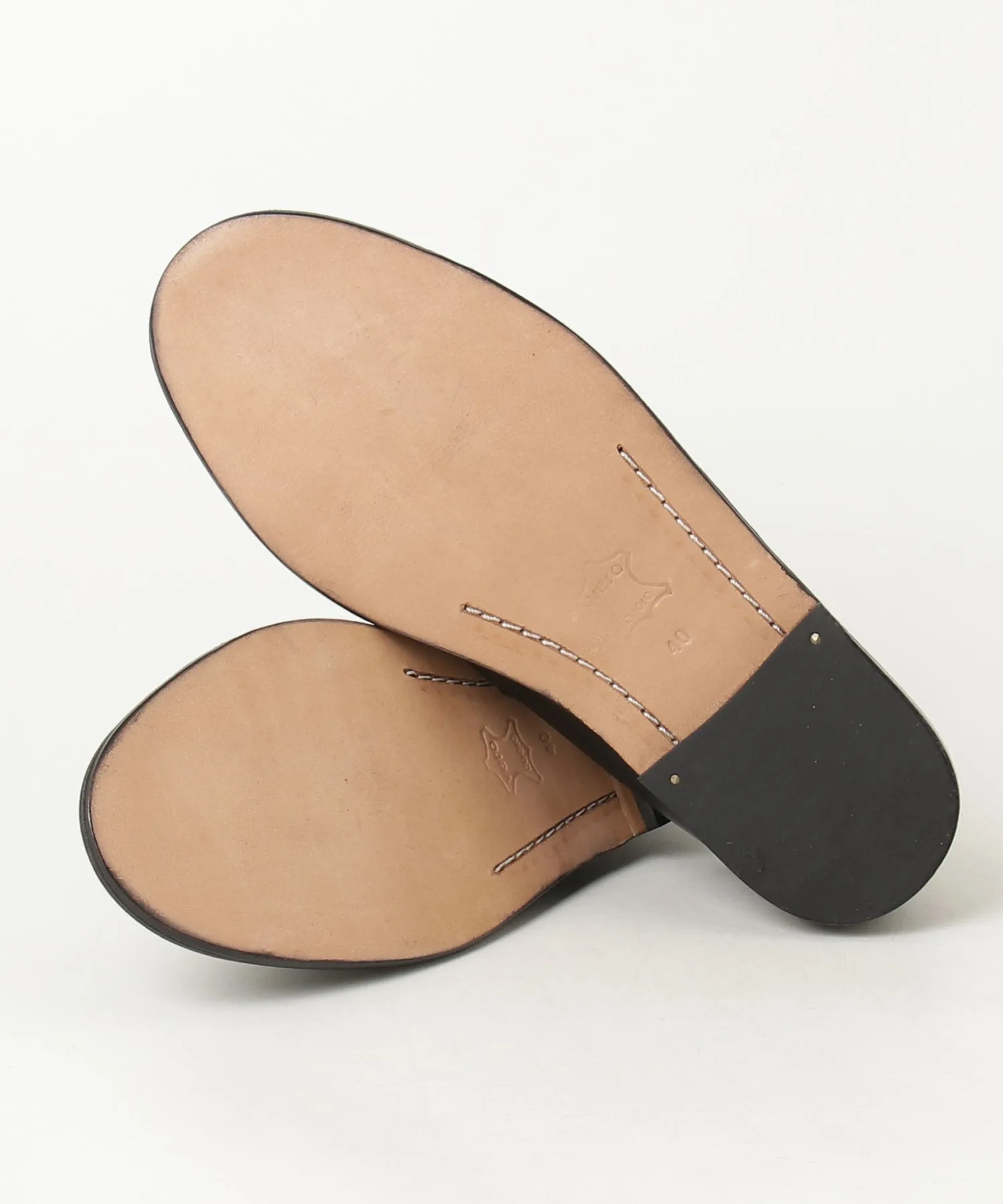Мужские слипоны из натуральной кожи BICASH Leather Espadrilles черные — фото 3
