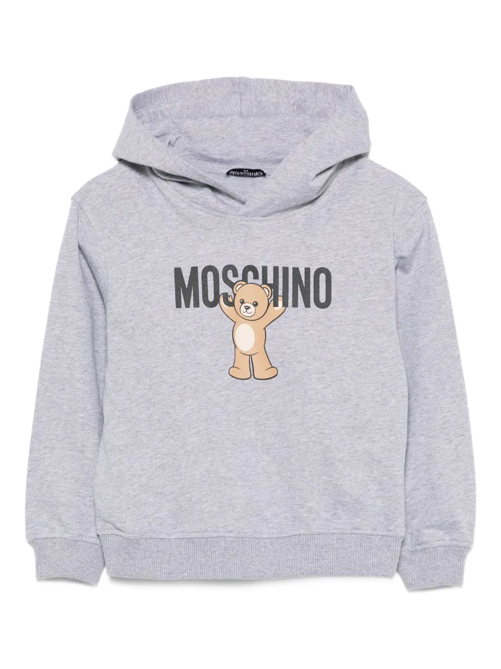 

Толстовка с принтом тедди Moschino Kids, серый