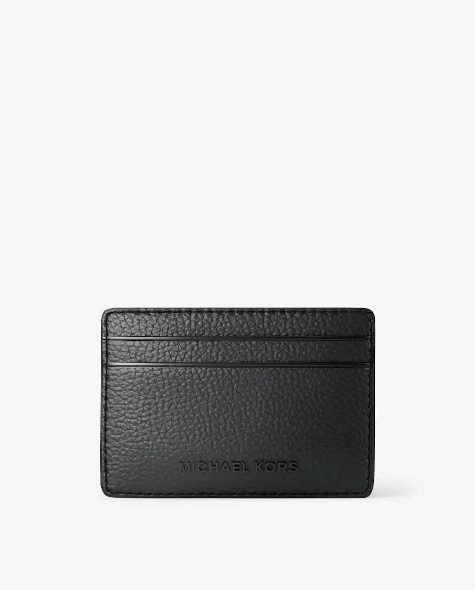 

Женский визитник из текстурированной кожи Michael Michael Kors, черный