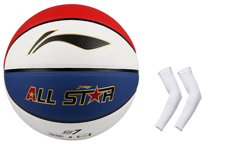 

LINING Баскетбольный мяч CBA All Star PU красный белый синий размер 7 тренировочный