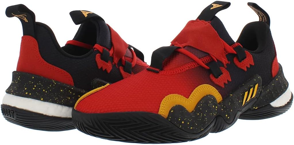 Кроссовки adidas Trae Young 1 для мужчин, красный/золотой/ярко-красный — фото 2