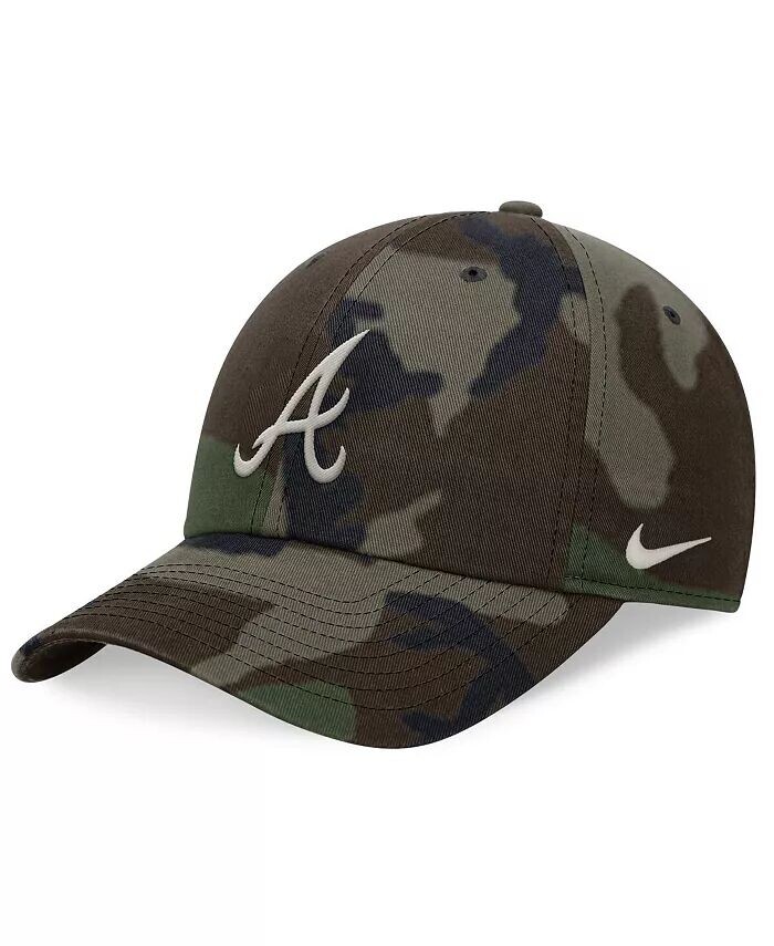 

Мужская камуфляжная регулируемая шапка Atlanta Braves Club Nike, зеленый