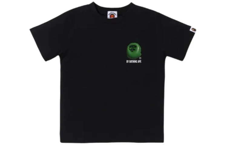 Футболка для детей с круглым вырезом A BATHING APE, черный зеленый