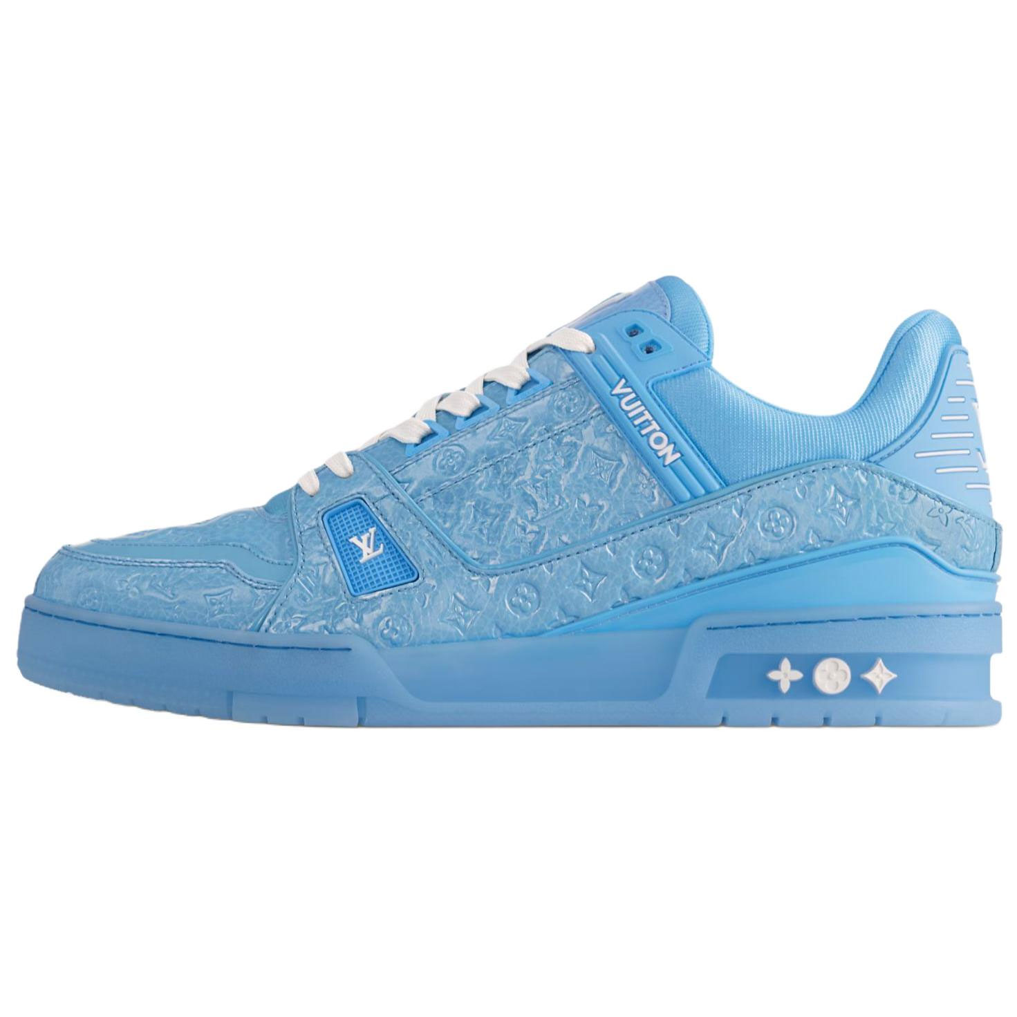 

LOUIS VUITTON Кроссовки для скейтбординга Trainer Low Top, мужские, синие