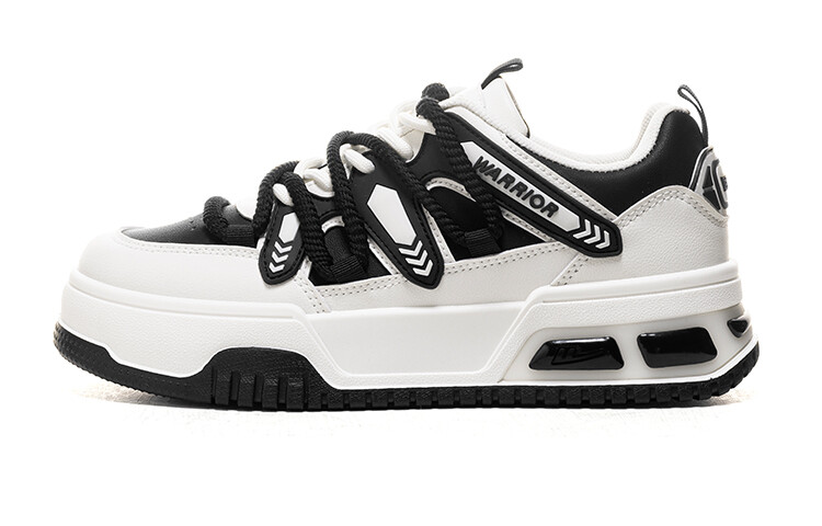 

Кроссовки WARRIOR Skateboarding Shoes Women's Low-top Black/white, бежевый/черный