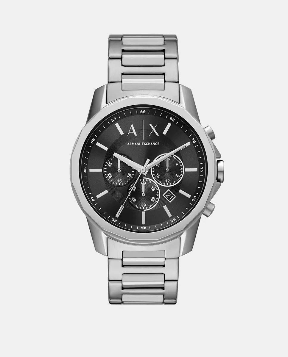 

Мужские часы со стальным хронографом AX1720 Armani Exchange, серебряный