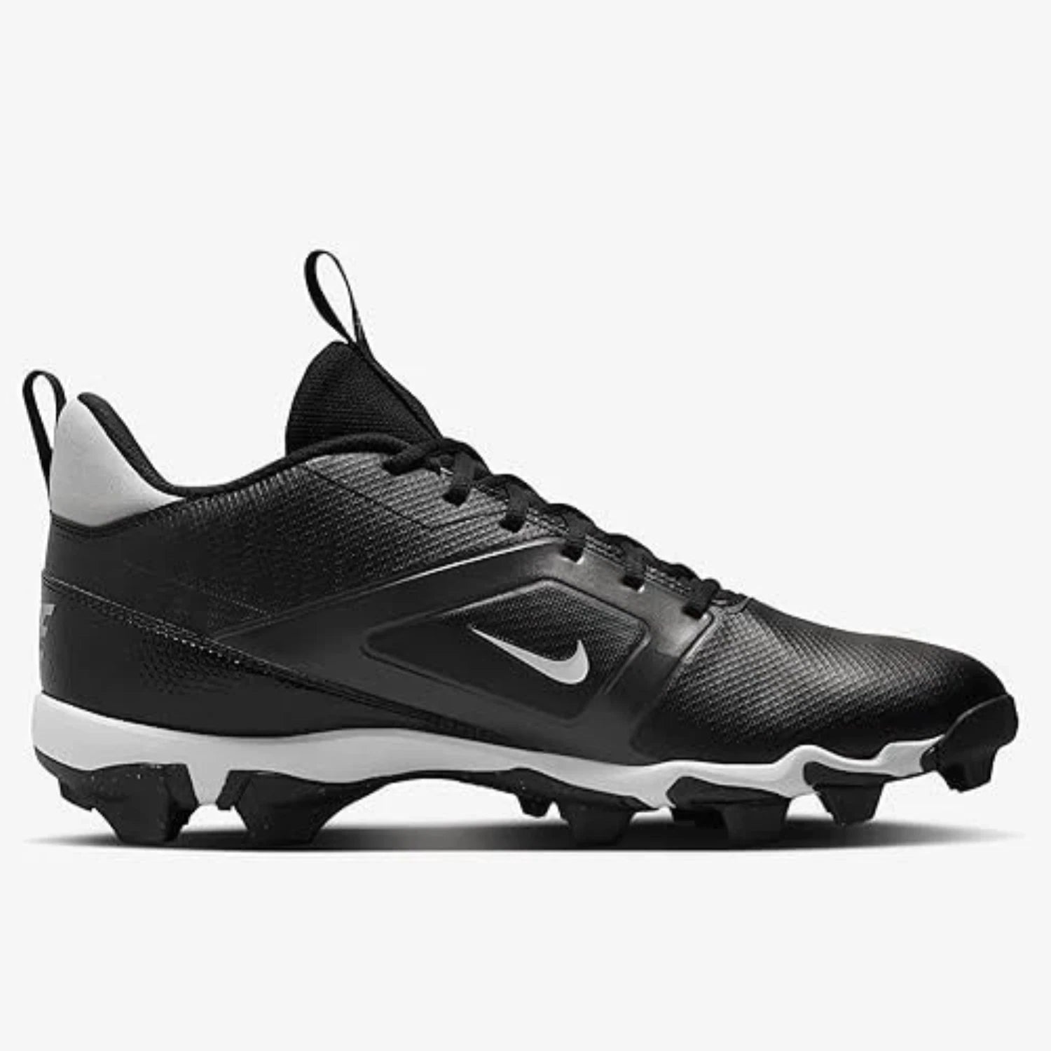 Бутсы для футбола Nike Alpha Menace 4 Shark FN0028-001, черно-белые, мужские, UWU887 Nike, черный — фото 2