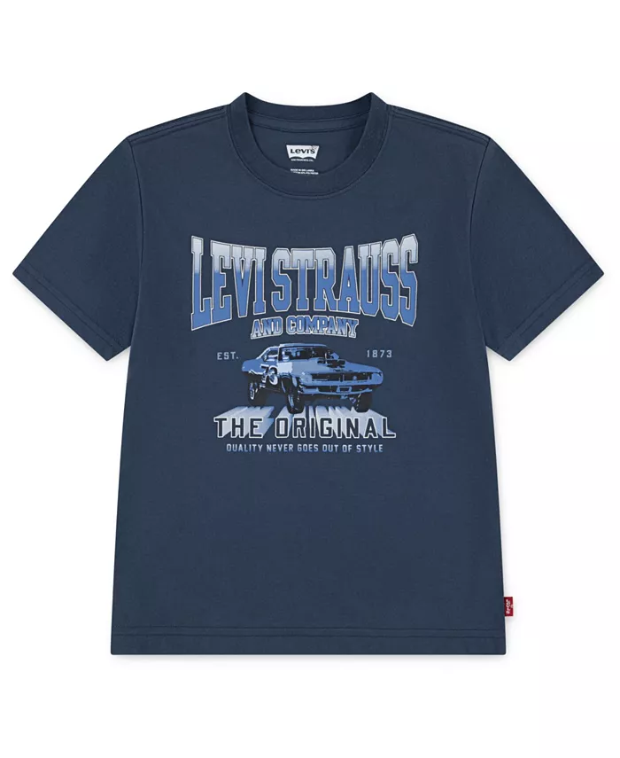 

Футболка с коротким рукавом Muscle Car для мальчиков 4-7 лет Levi'S, синий