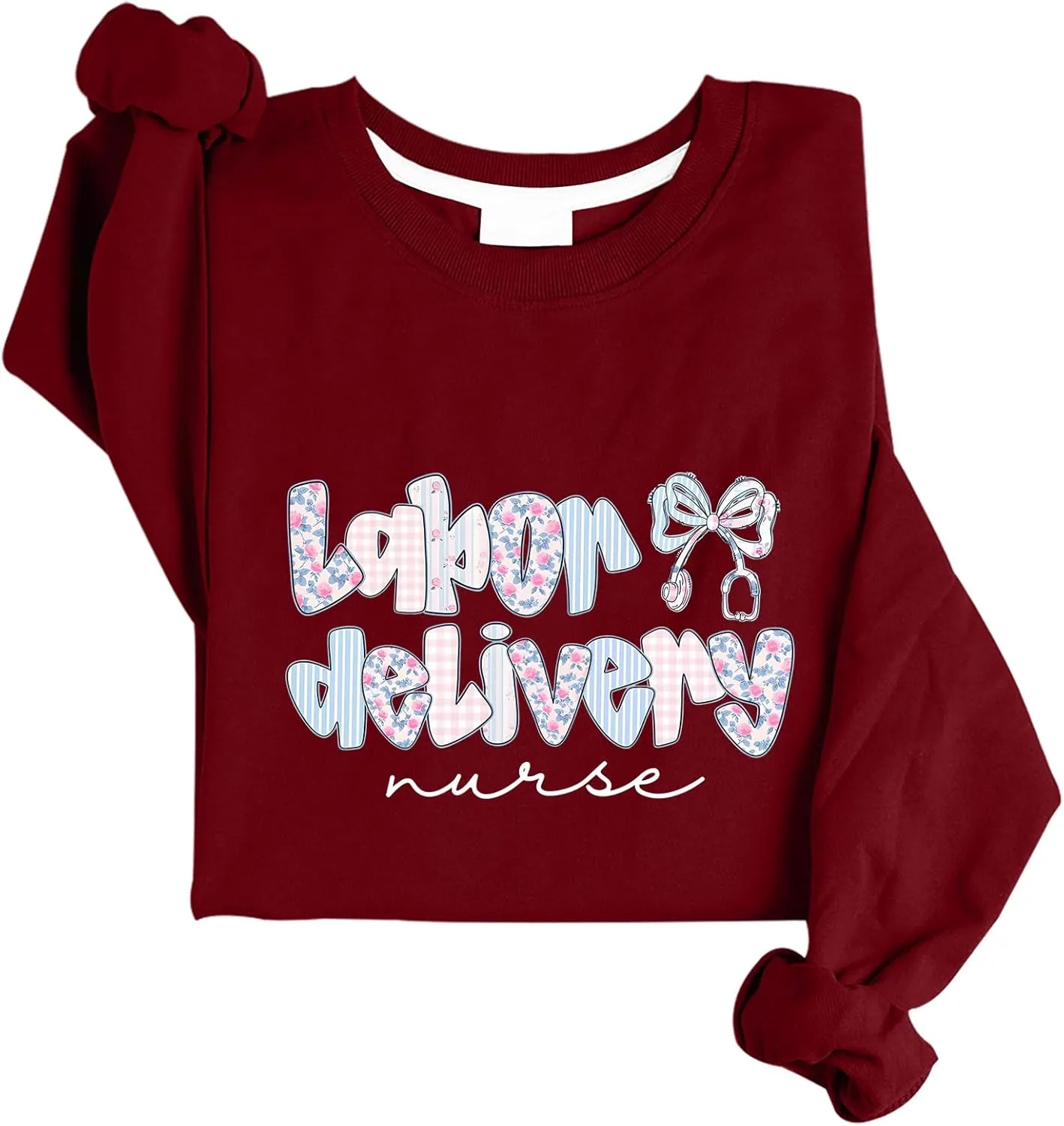 

Толстовка для медсестры акушерского отделения с милым бантом Vordaciy