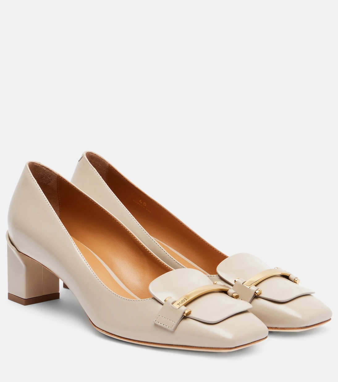 Барретта 50 кожаные лодочки Tod's, Mastice