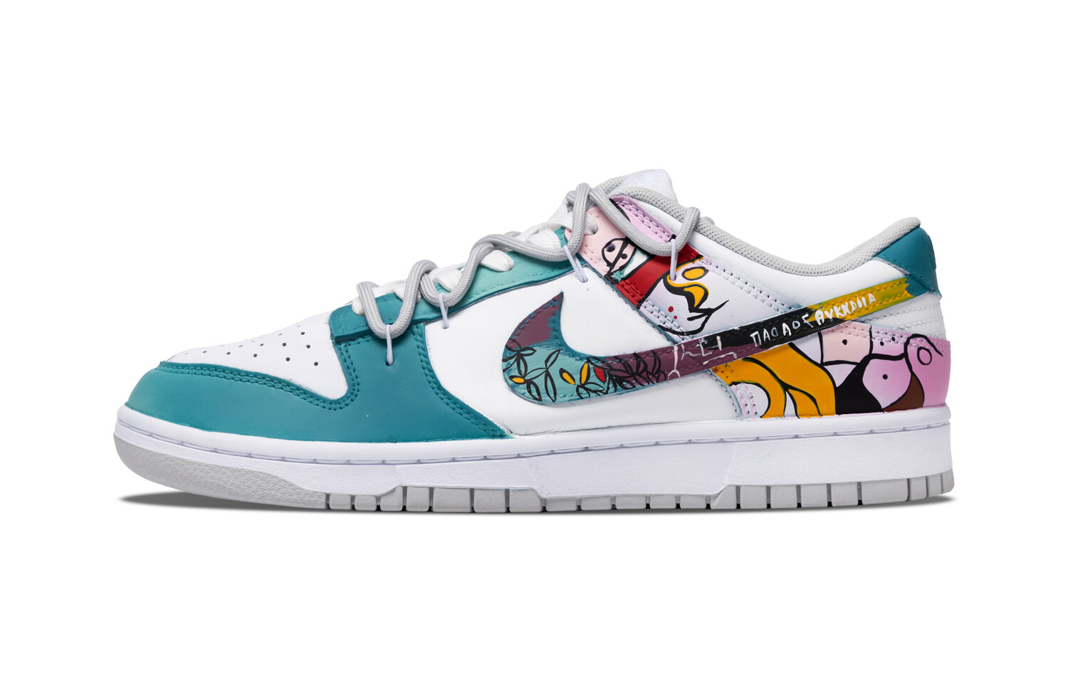 

Кроссовки Nike Dunk Skateboarding Shoes Men Low-top Yellow/Pink, зеленый