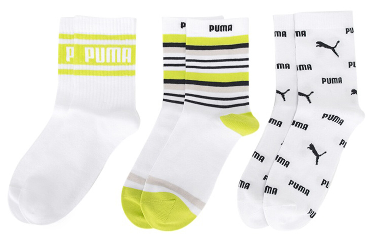 

Носки унисекс до середины икры Puma, цвет 3PCS (White)