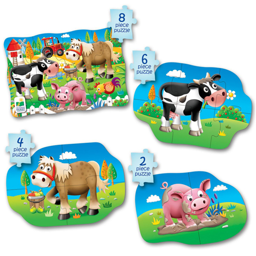 

Пазлы My First Puzzle Sets 4-In-A-Box Puzzles – Farm