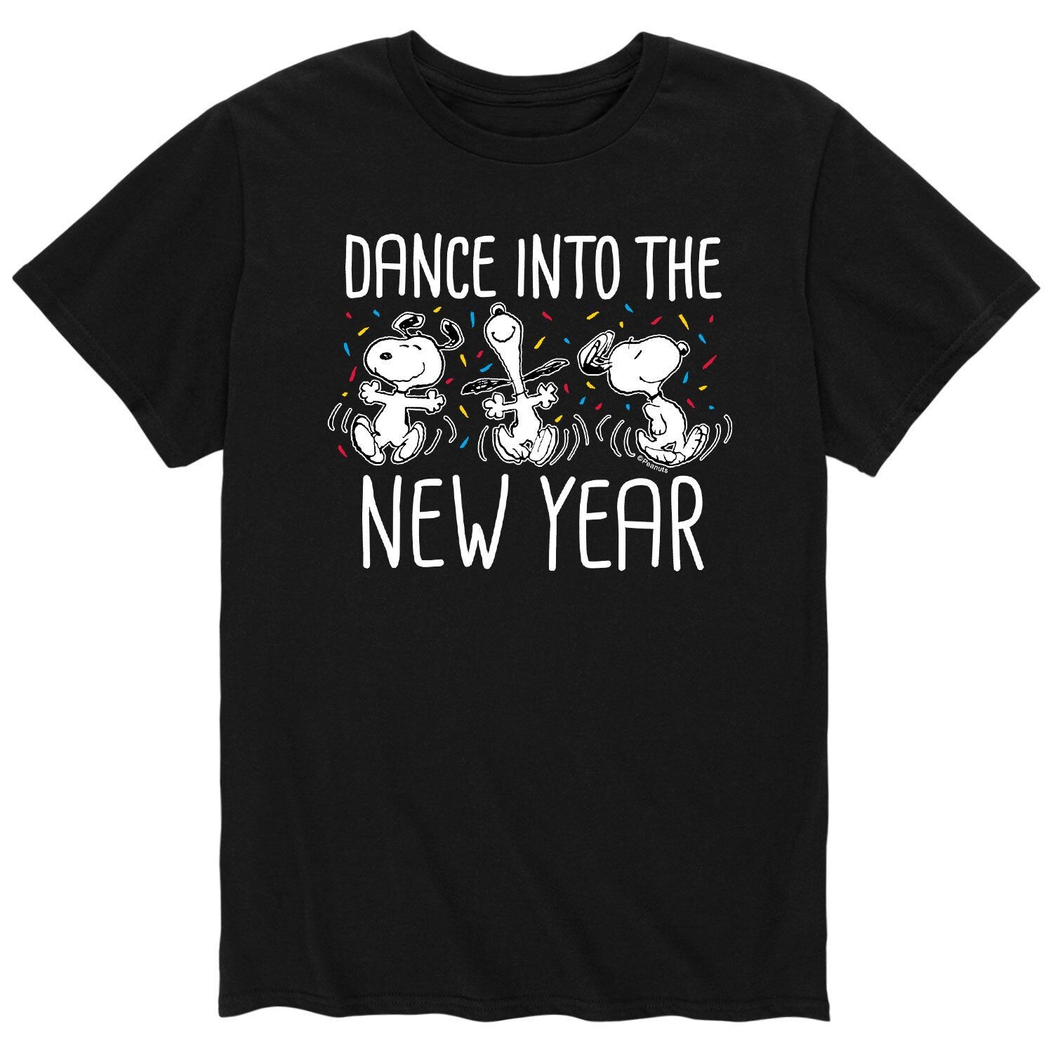 

Мужская новогодняя футболка Peanuts Dance Licensed Character