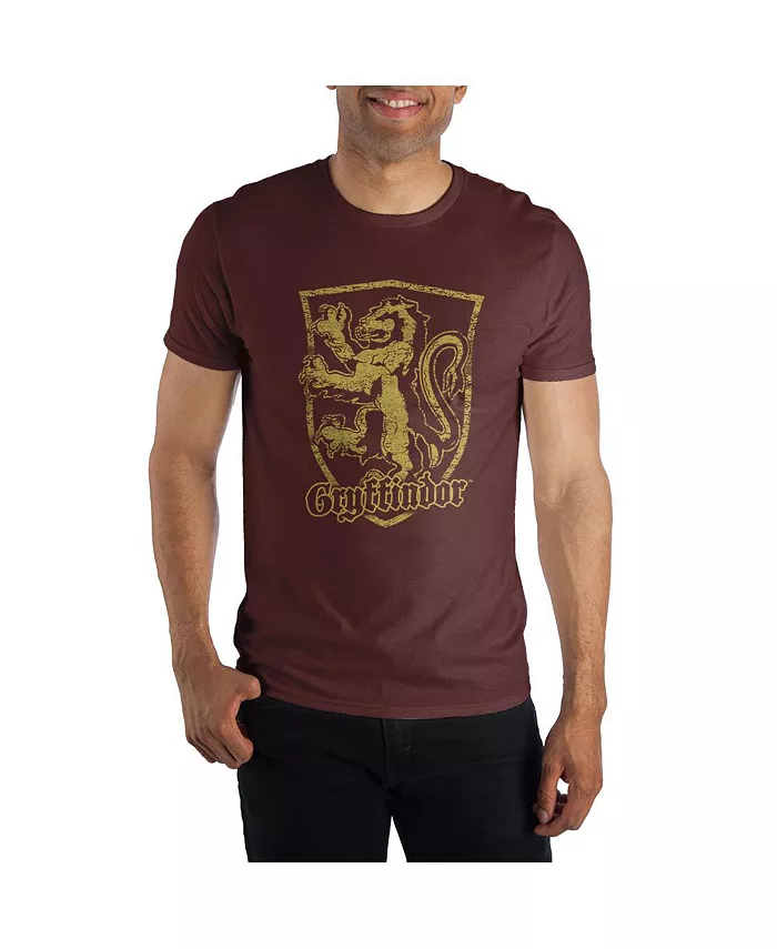 

Мужская футболка с логотипом Гриффиндора, бордовая - Large Harry Potter, красный