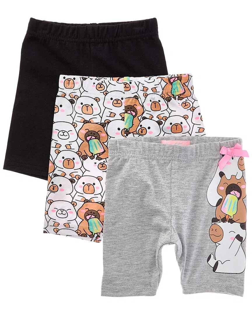 Freestyle 3pk Capybara Cutie Bike Short, Multi